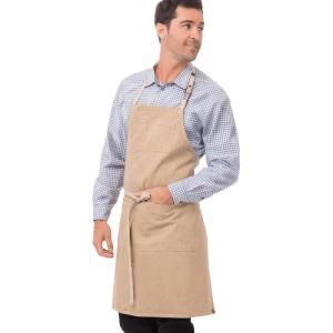 imageChef Works Unisex Austin Bib ApronNatural