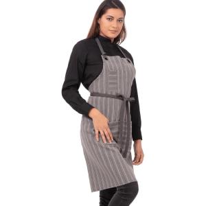 imageChef Works Unisex Brooklyn Bib ApronDark Grey