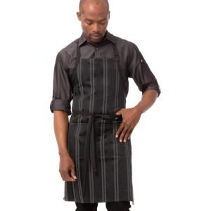 imageChef Works Unisex Presidio Bib ApronBlack Gray