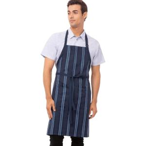imageChef Works Unisex Presidio Bib ApronNavy Blue