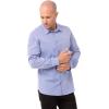 imageChef Works Custom Embroidered Mens Modern Chambray Dress ShirtBlue