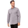 imageChef Works Custom Embroidered Mens Modern Chambray Dress ShirtGrey