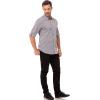 imageChef Works Custom Embroidered Mens Modern Chambray Dress ShirtGrey