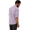 imageChef Works Custom Embroidered Mens Modern Chambray Dress ShirtPurple
