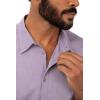 imageChef Works Custom Embroidered Mens Modern Chambray Dress ShirtPurple