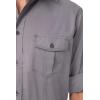 imageChef Works Custom Embroidered Mens Pilot ShirtGrey