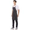 imageChef Works Custom Unisex Bib ApronBlk W Chalk Stripe