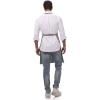 imageChef Works Custom Unisex Butcher ApronGrey