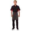 imageChef Works Custom Unisex Dorset Half Bistro ApronPewter