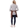 imageChef Works Custom Unisex Dorset Half Bistro ApronRust