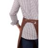 imageChef Works Custom Unisex Dorset Half Bistro ApronRust