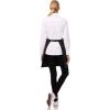 imageChef Works Custom Unisex Half Bistro ApronBlack W Wht Pinstripe