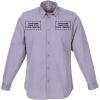 imageChef Works Custom Embroidered Mens Modern Chambray Dress ShirtPurple