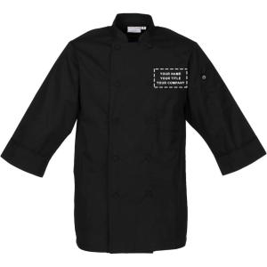 imageChef Works Custom Mens Morocco Chef CoatBlack