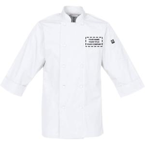 imageChef Works Custom Mens Morocco Chef CoatWhite