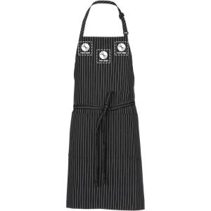imageChef Works Custom Unisex Bib ApronBlack W Wht Pinstripe