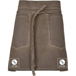 imageChef Works Custom Unisex Dorset Half Bistro ApronEarth Brown