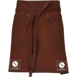 imageChef Works Custom Unisex Dorset Half Bistro ApronRust