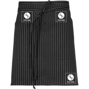 imageChef Works Custom Unisex Half Bistro ApronBlack W Wht Pinstripe