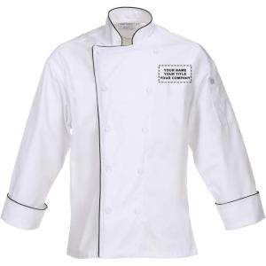imageChef Works Personalized Mens Sicily Executive Chef CoatWhite