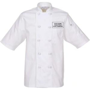 imageChef Works Personalized Mens Tivoli Chef CoatWhite