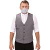 imageChef Works Unisex SKILD Series FC1 Restaurant Face Mask 6 PackGrey