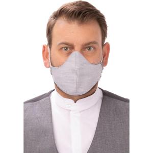 imageChef Works Unisex SKILD Series FC1 Restaurant Face Mask 6 PackGrey