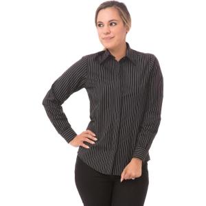 imageChef Works Womens Long Onyx Dress ShirtCharcoal Dash