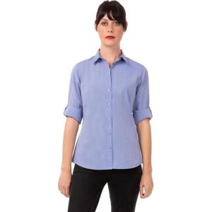 imageChef Works Womens Modern Chambray Dress ShirtBlue
