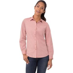 imageChef Works Womens Modern Chambray Dress ShirtCinnamon