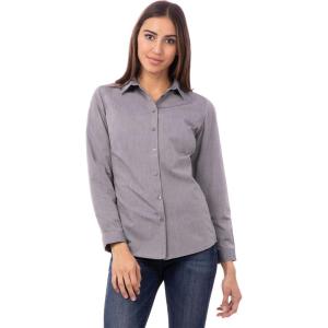 imageChef Works Womens Modern Chambray Dress ShirtGrey