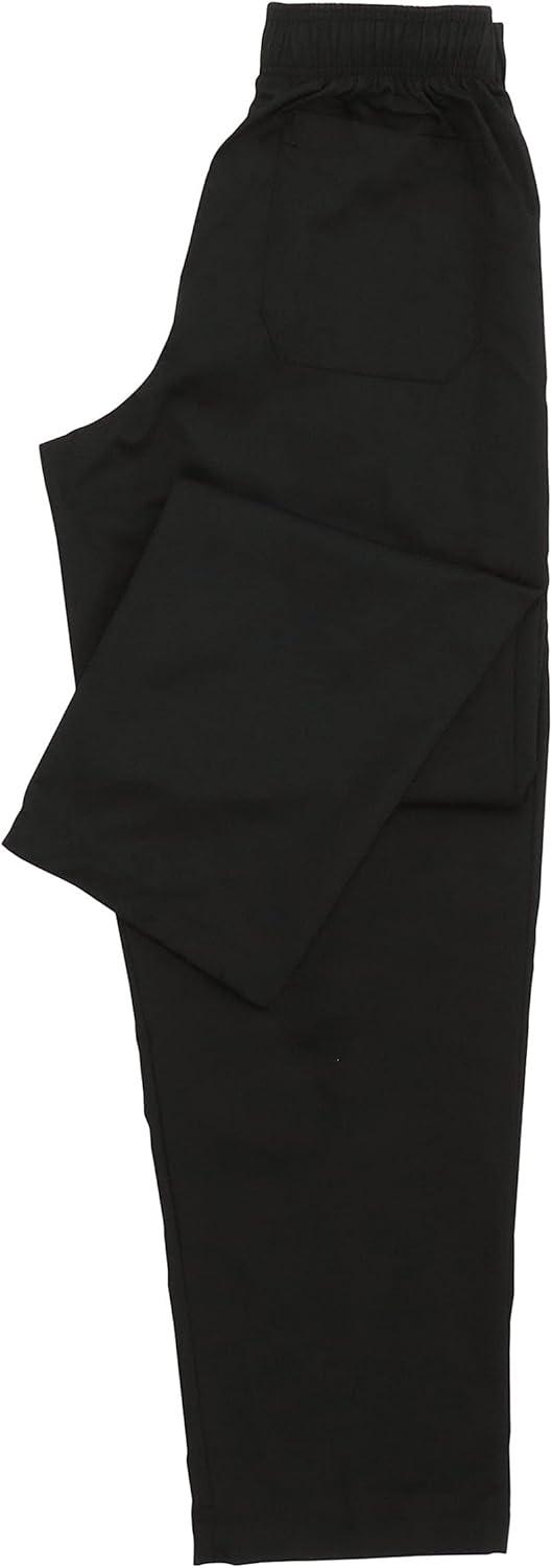 imageChef Works Mens Essential Baggy ZipFly Chef PantsBlack