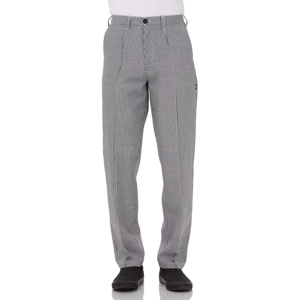 imageChef Works Mens Basic Chef PantsSmall Check