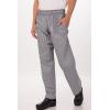 imageChef Works Mens Essential Baggy ZipFly Chef PantsSmall Check