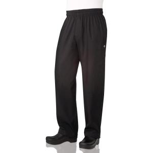 imageChef Works Mens Essential Baggy ZipFly Chef PantsBlack