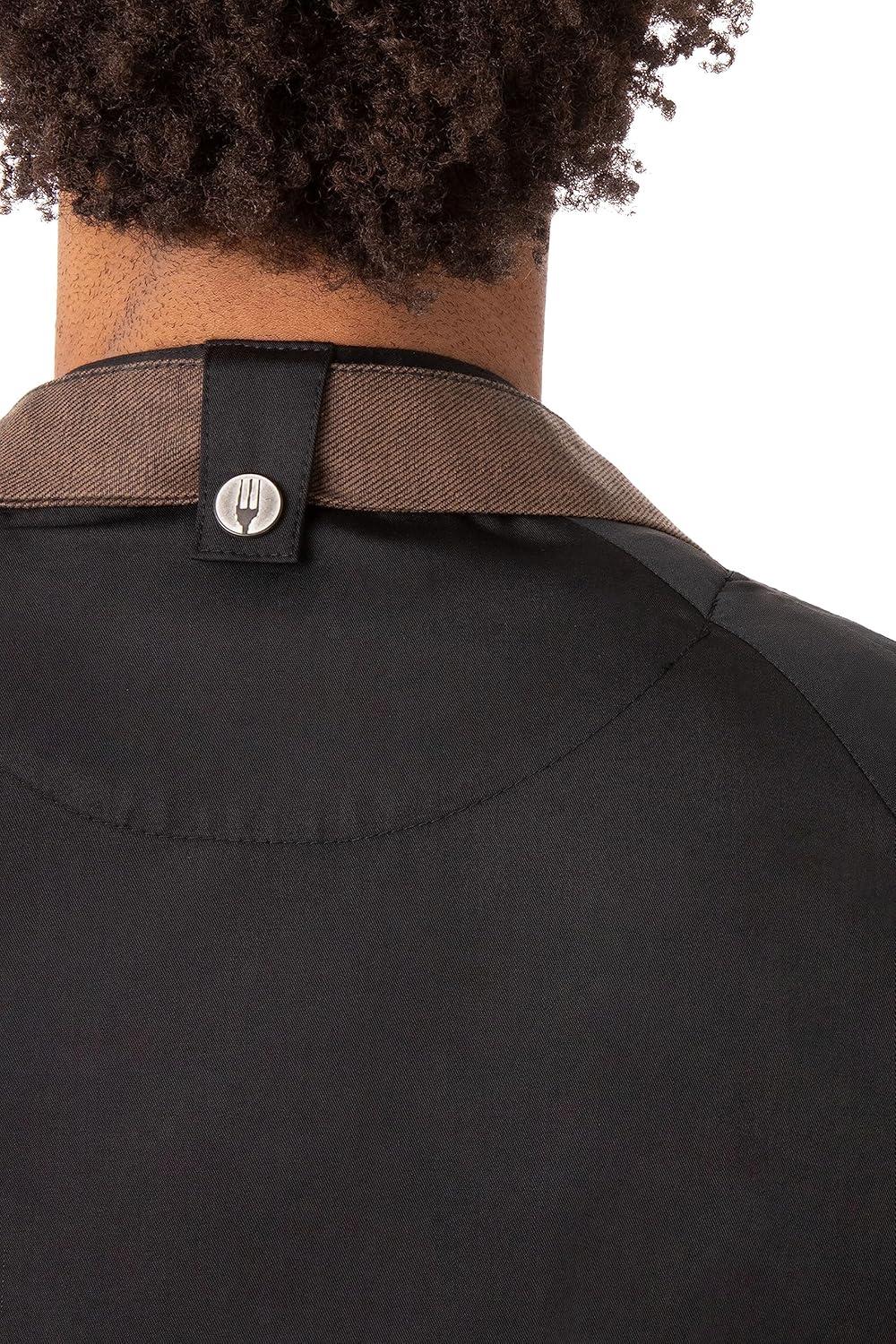 imageChef Works Mens Valencia Chef CoatBlack