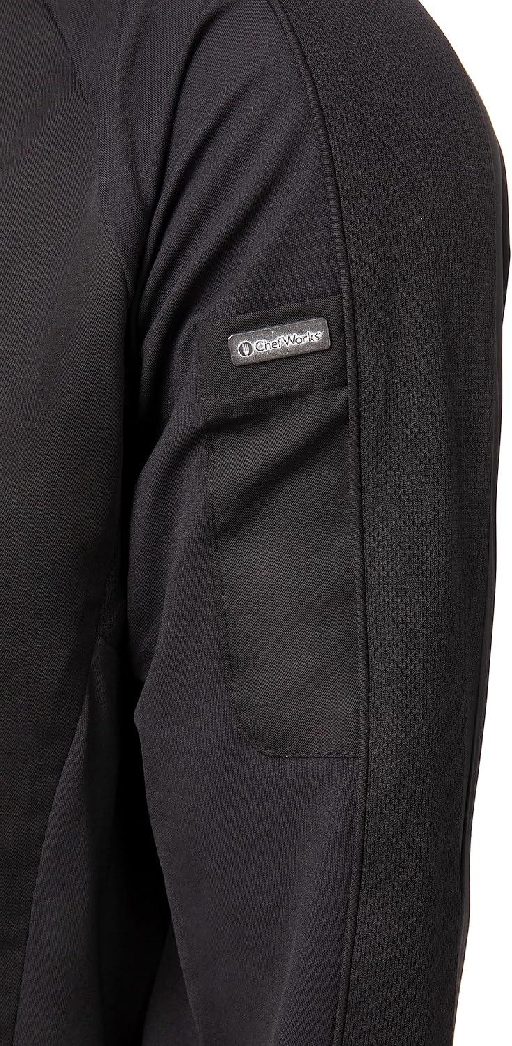 imageChef Works Mens Valencia Chef CoatBlack