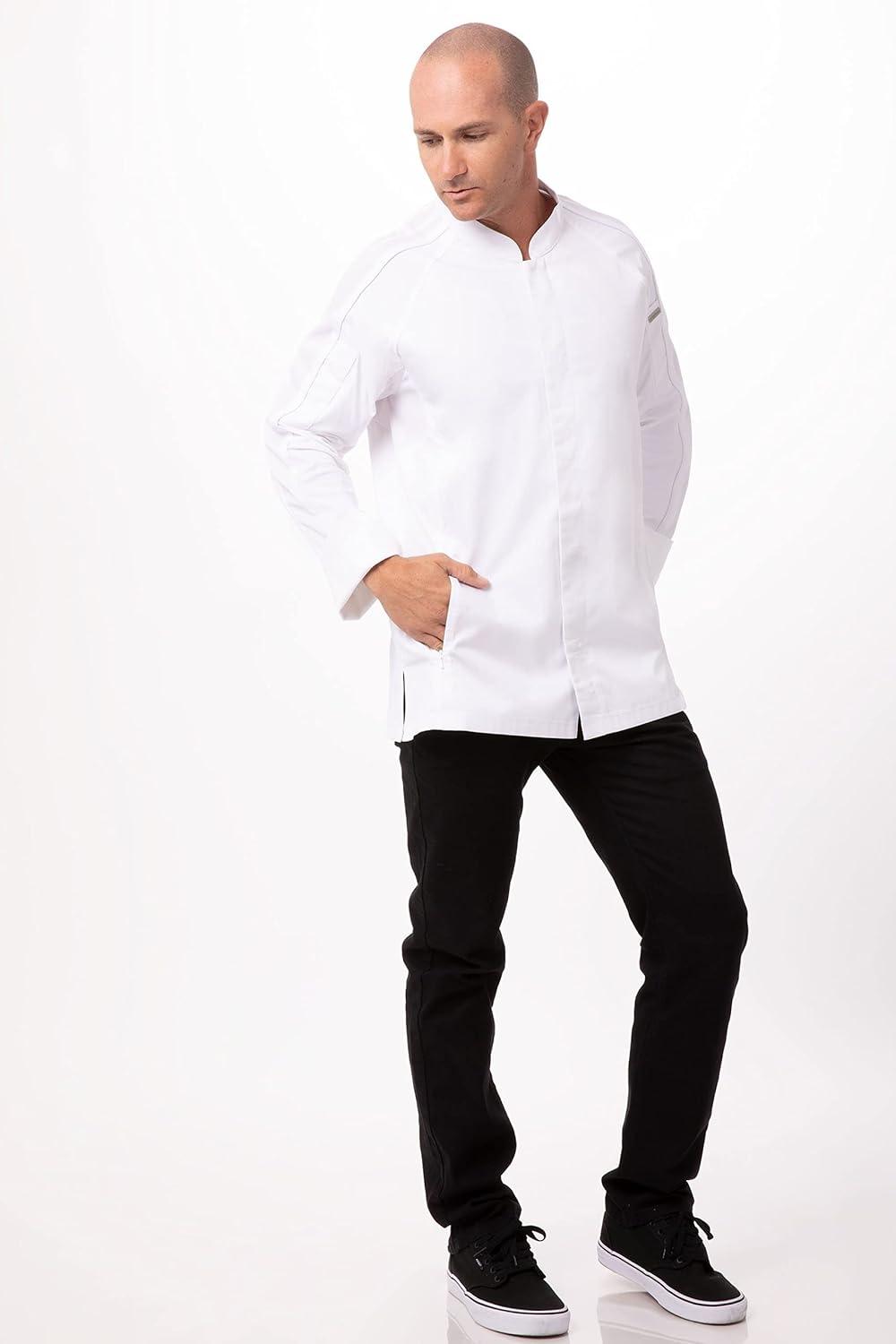 imageChef Works Mens Valencia Chef CoatWhite