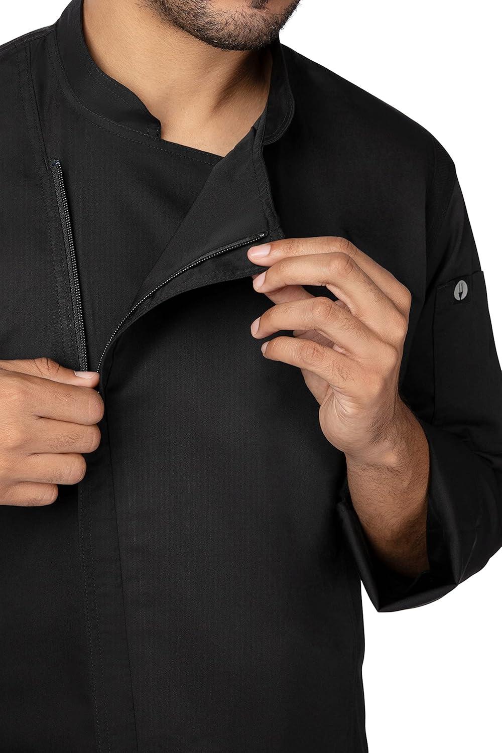 imageChef Works Unisex Sustainable Hartford Chef CoatBlack