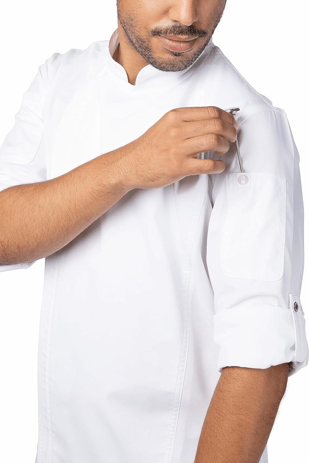 imageChef Works Unisex Sustainable Hartford Chef CoatWhite