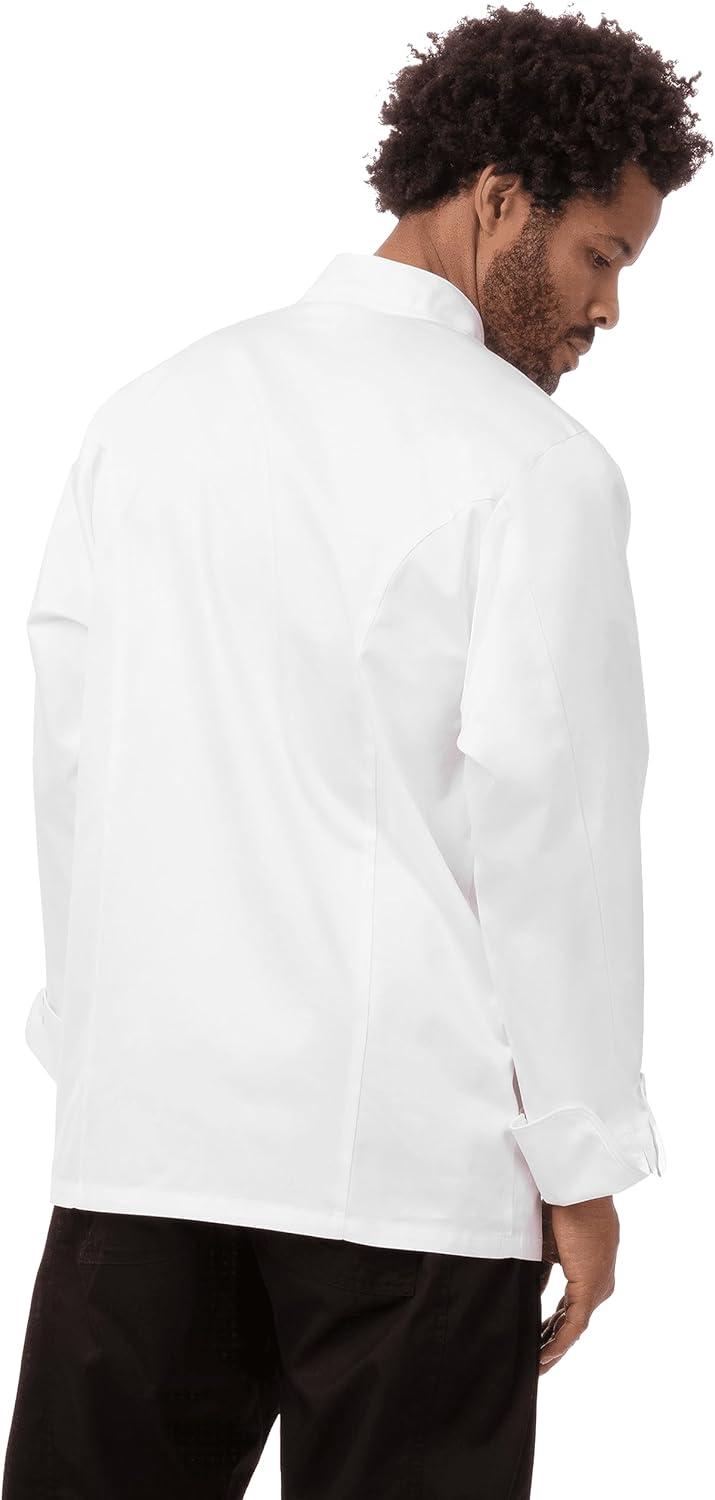imageChef Works Mens Madrid Premium Cotton Chef CoatWhite