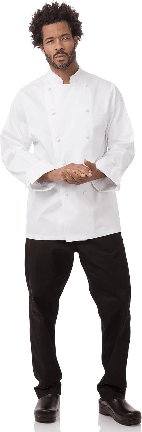 imageChef Works Mens Madrid Premium Cotton Chef CoatWhite