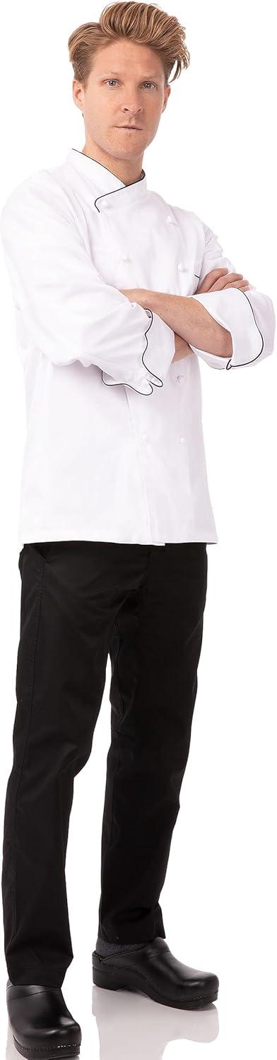 imageChef Works Mens Monte Carlo Premium Cotton Chef CoatWhite