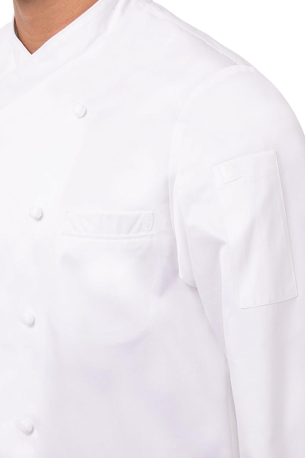 imageChef Works Mens Premium Cotton Chef CoatWhite
