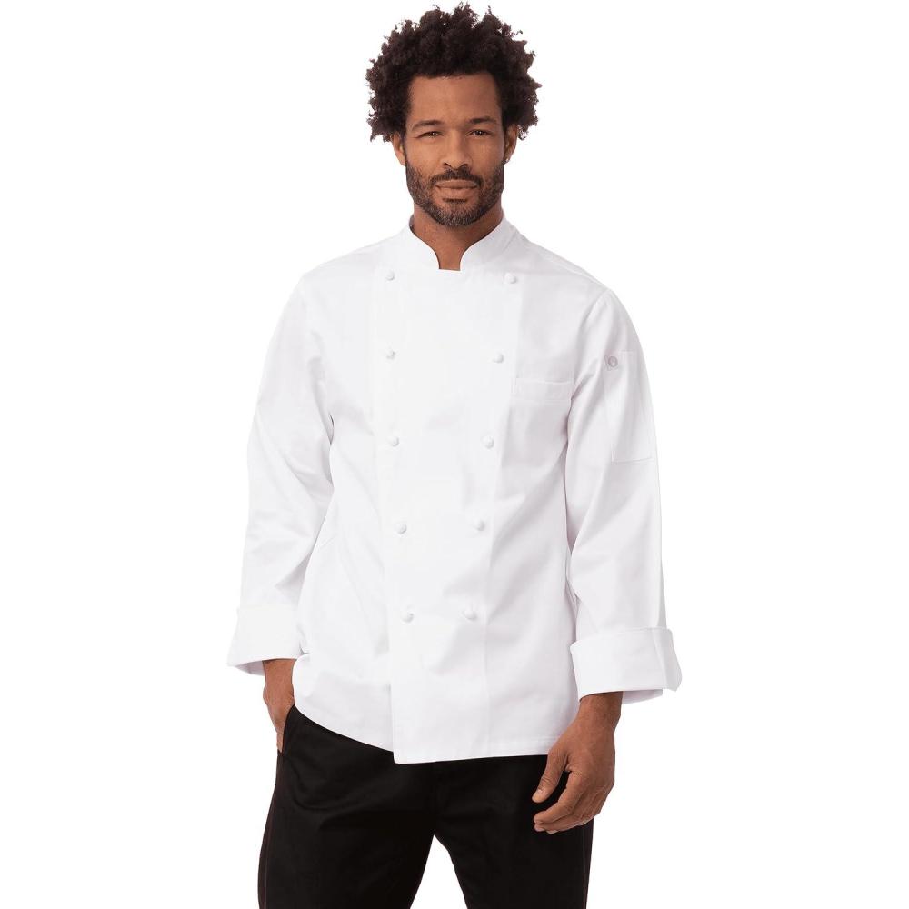 imageChef Works Mens Henri Executive Chef CoatWhite
