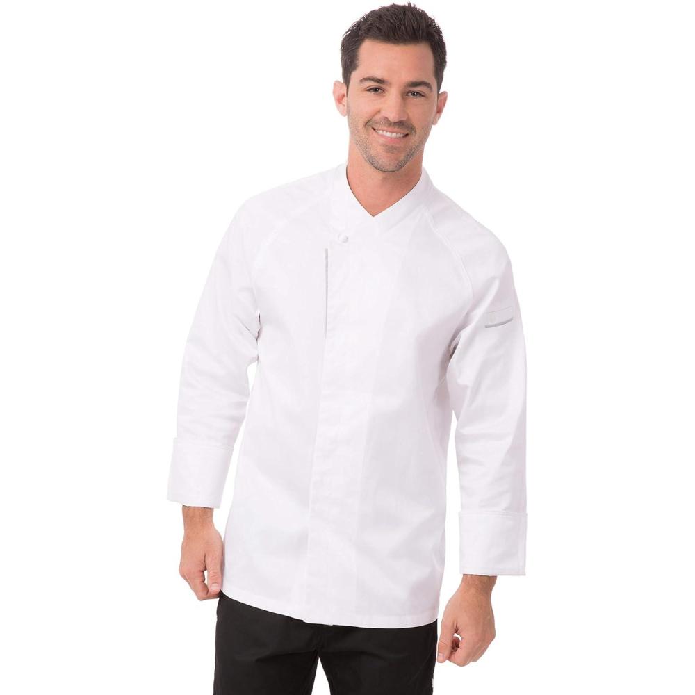 imageChef Works Mens Trieste Premium Cotton Chef CoatWhite