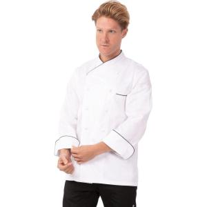 imageChef Works Mens Monte Carlo Premium Cotton Chef CoatWhite