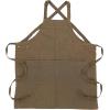 imageChef Works Unisex Uptown CrossBack Bib ApronBlue Taupe