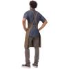 imageChef Works Unisex Uptown CrossBack Bib ApronBlue Taupe