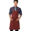 imageChef Works Unisex Uptown CrossBack Bib ApronRed Navy